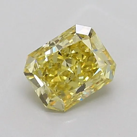 1.44ct RADIANT Fancy Vivid Yellow VS2 Coloured Lab diamond
