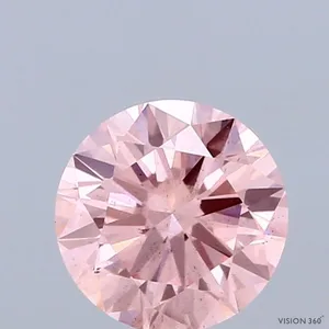 1.2ct ROUND Fancy Intense Pink SI1 Coloured Lab diamond