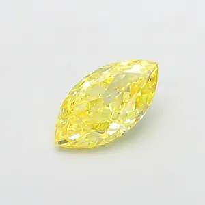 1.7ct MARQUISE Fancy Intense Yellow VS2 Coloured Lab diamond