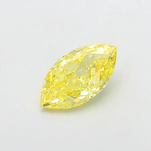 1.7ct MARQUISE Fancy Intense Yellow VS2 Coloured Lab diamond