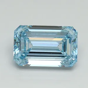 1.02ct EMERALD Fancy Intense Blue VS1 Coloured Lab diamond