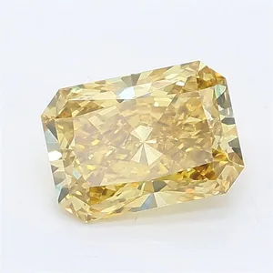 1.03ct RADIANT Fancy Intense Yellow VS2 Coloured Lab diamond