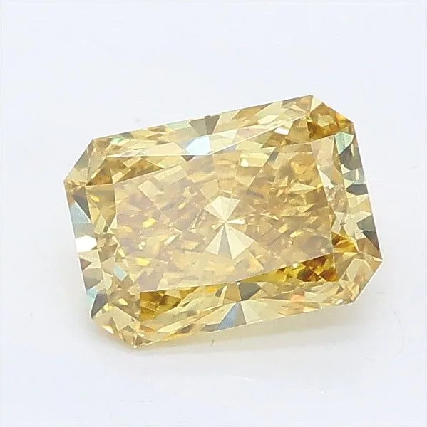1.03ct RADIANT Fancy Intense Yellow VS2 Coloured Lab diamond