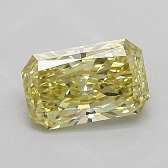 0.98ct RADIANT Fancy Intense Yellow VS1 Coloured Lab diamond