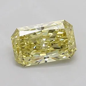 0.98ct RADIANT Fancy Intense Yellow VS1 Coloured Lab diamond