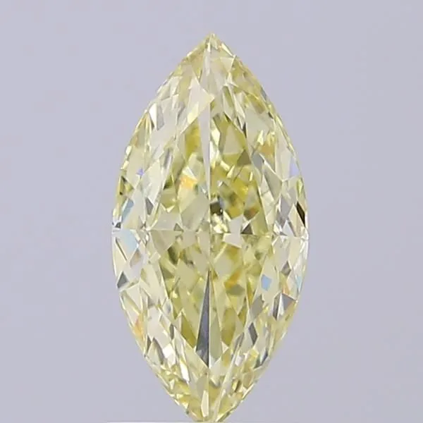 1.52ct MARQUISE Fancy Light Yellow VS1 Coloured Lab diamond