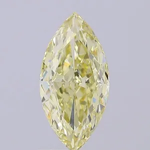1.52ct MARQUISE Fancy Light Yellow VS1 Coloured Lab diamond