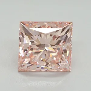 2.08ct PRINCESS Fancy Intense Pink VVS2 Coloured Lab diamond