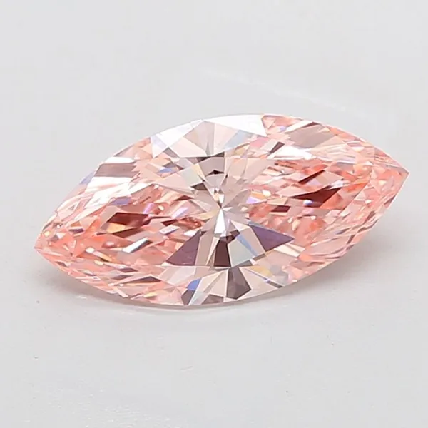 2.49ct MARQUISE Fancy Vivid Pink VS1 Coloured Lab diamond