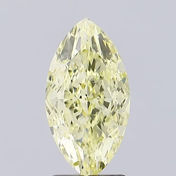2.02ct MARQUISE Fancy Yellow VVS2 Coloured Lab diamond