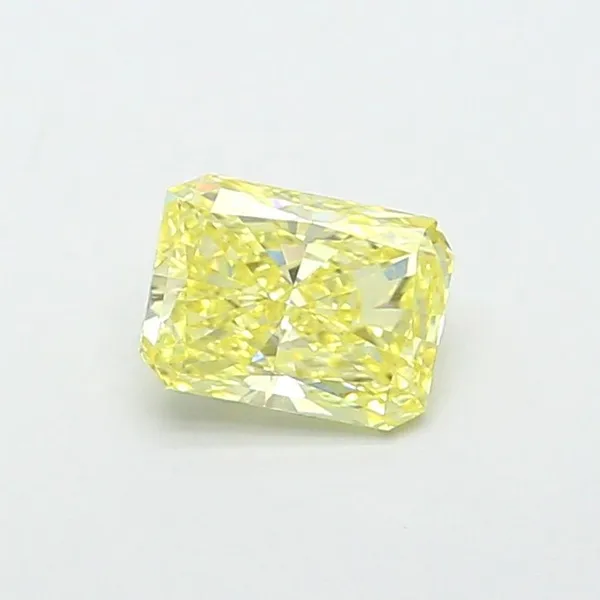 0.92ct RADIANT Fancy Yellow VS1 Coloured Lab diamond