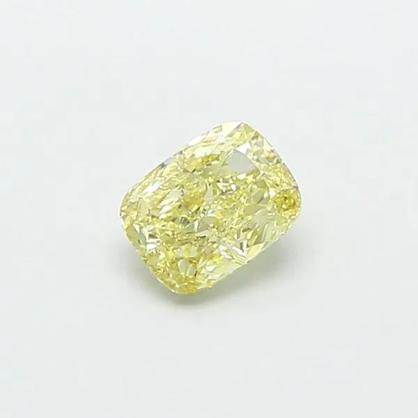 1.03ct CUSHION Fancy Yellow VS1 Coloured Lab diamond