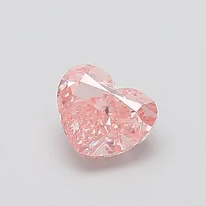 1.18ct HEART Fancy Intense Pink VS1 Coloured Lab diamond