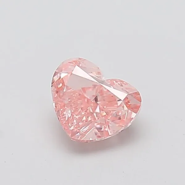 1.18ct HEART Fancy Intense Pink VS1 Coloured Lab diamond