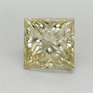 1.54ct PRINCESS Fancy Yellow VS1 Coloured Lab diamond