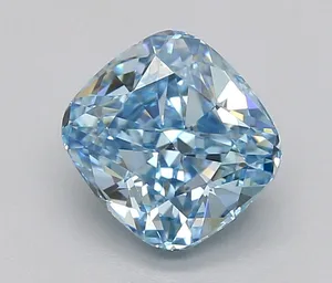 1.04ct CUSHION Fancy Vivid Blue VVS1 Coloured Lab diamond