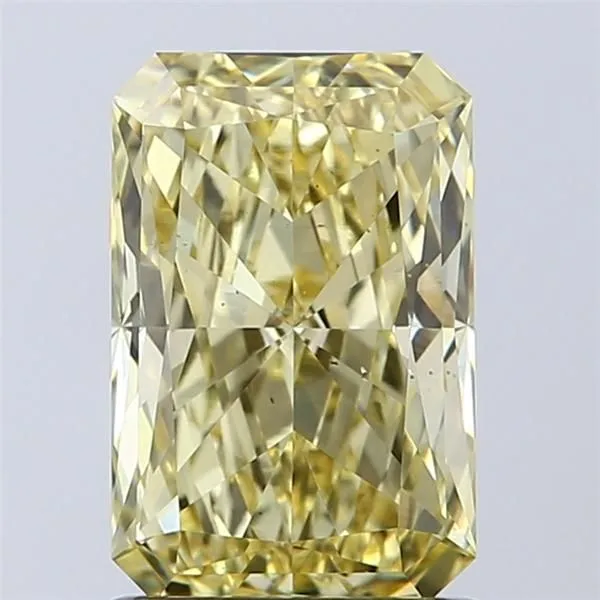 1.35ct RADIANT Fancy Intense Yellow VS2 Coloured Lab diamond