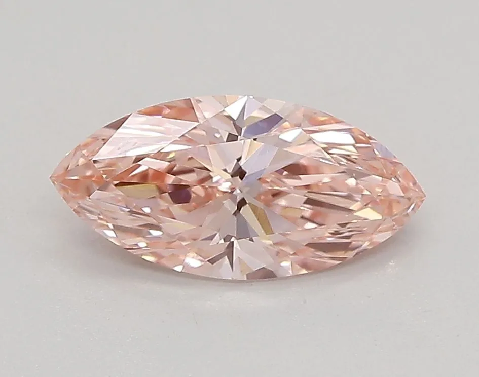 0.77ct MARQUISE Fancy Vivid Pink VVS1 Coloured Lab diamond