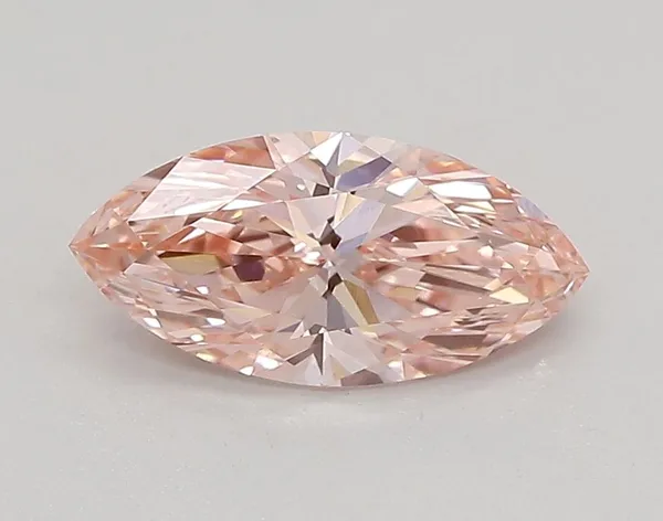 0.77ct MARQUISE Fancy Vivid Pink VVS1 Coloured Lab diamond