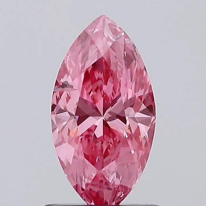 0.78ct MARQUISE Fancy Vivid Pink SI1 Coloured Lab diamond