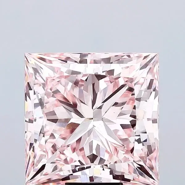15.17ct PRINCESS Fancy Intense Pink VS1 Coloured Lab diamond