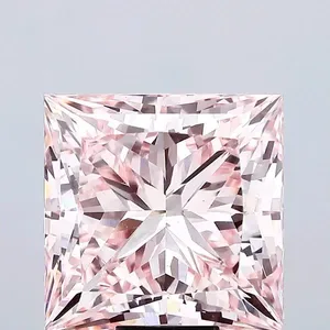 15.17ct PRINCESS Fancy Intense Pink VS1 Coloured Lab diamond