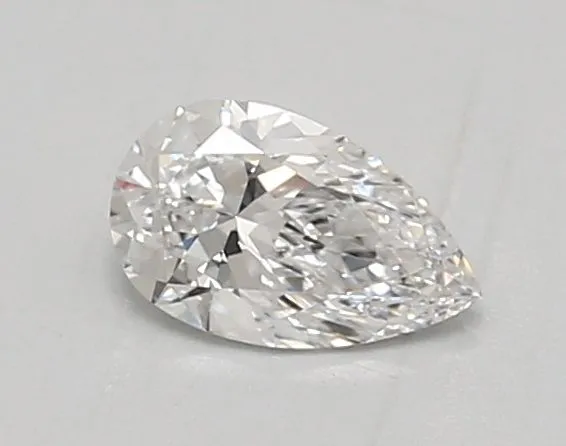 0.6ct PEAR D FL Lab diamond