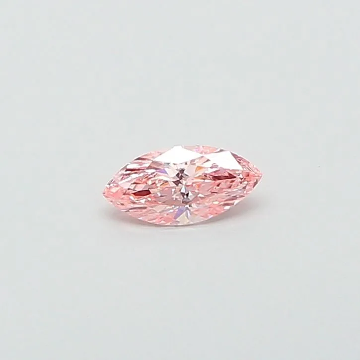0.34ct MARQUISE Fancy Vivid Pink VVS2 Coloured Lab diamond