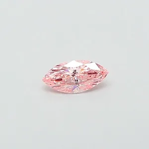0.34ct MARQUISE Fancy Vivid Pink VVS2 Coloured Lab diamond