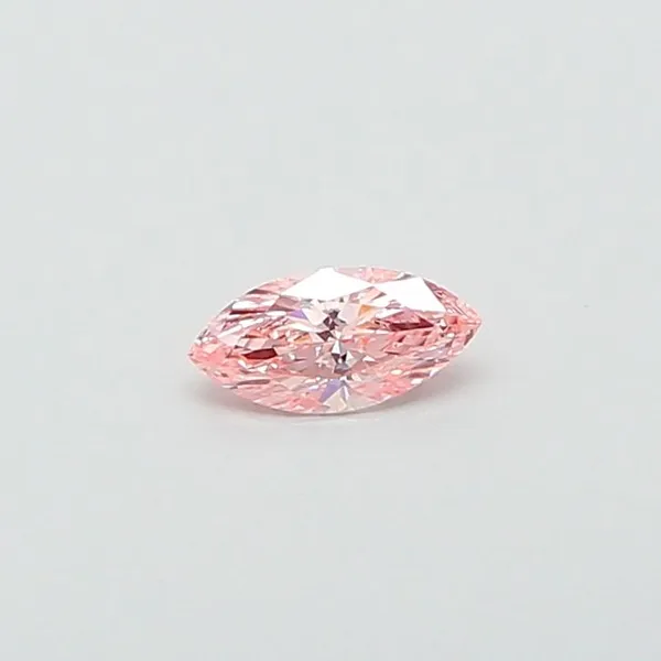 0.34ct MARQUISE Fancy Vivid Pink VVS2 Coloured Lab diamond