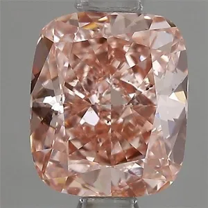 1.04ct CUSHION Fancy Vivid Pink VS2 Coloured Lab diamond