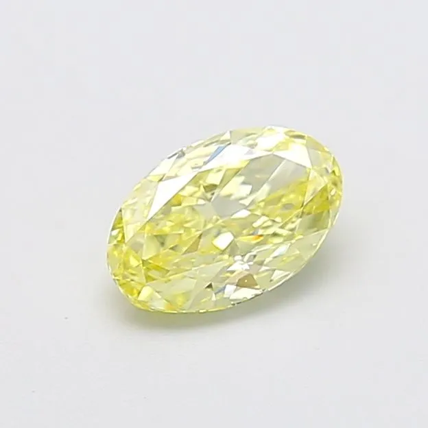 1.01ct OVAL Fancy Yellow VS2 Coloured Lab diamond