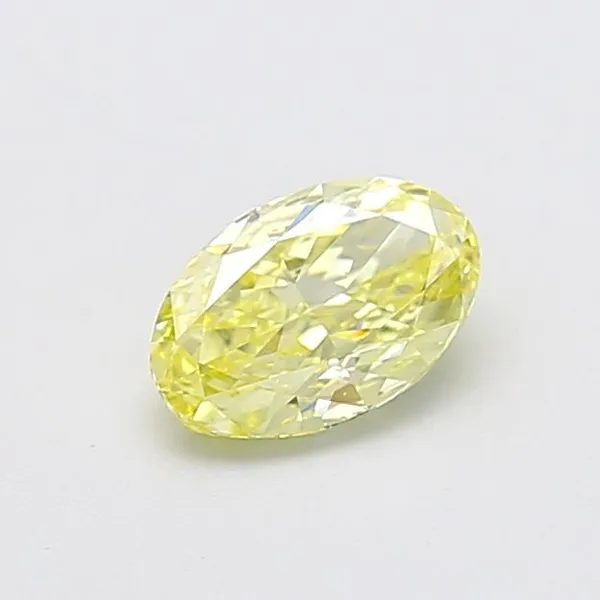 1.01ct OVAL Fancy Yellow VS2 Coloured Lab diamond