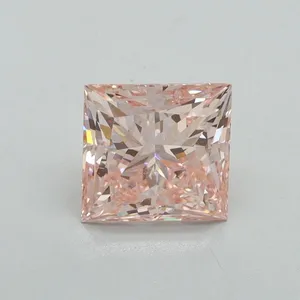 1.57ct PRINCESS Fancy Intense Pink VVS2 Coloured Lab diamond