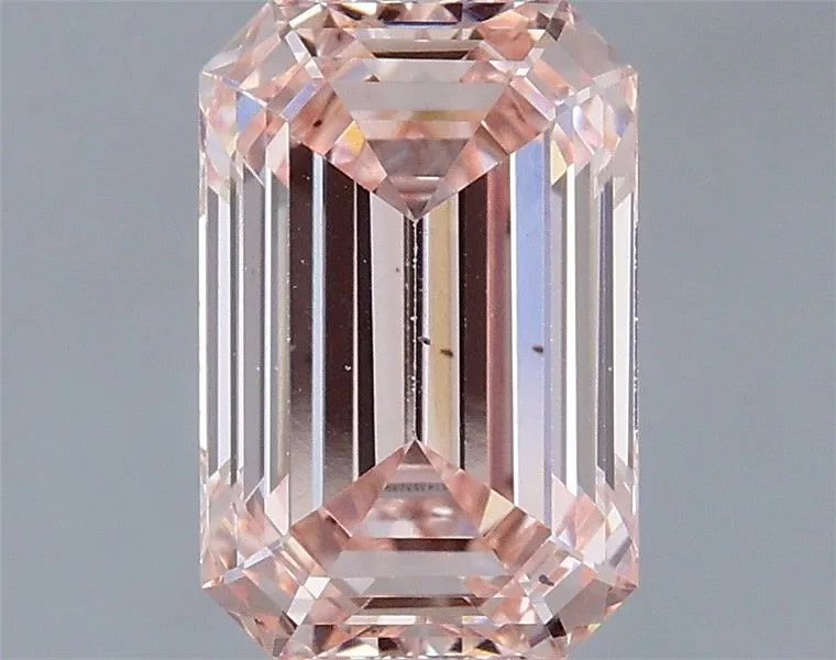 1.51ct EMERALD Fancy Intense Pink VS2 Coloured Lab diamond