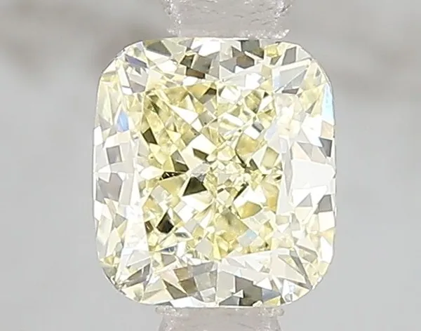 1ct CUSHION Fancy Yellow VS1 Coloured Lab diamond