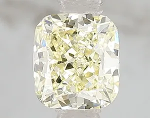 1ct CUSHION Fancy Yellow VS1 Coloured Lab diamond