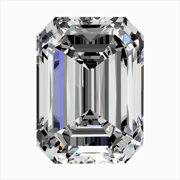 0.4ct EMERALD E VVS2 Natural diamond