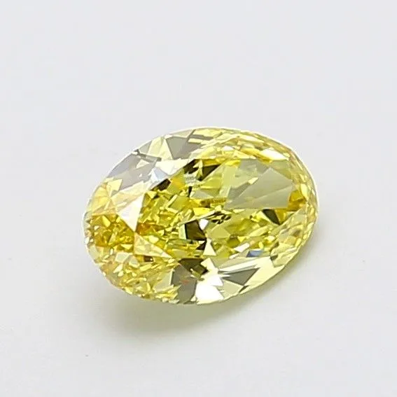 1.01ct OVAL Fancy Intense Yellow VS2 Coloured Lab diamond