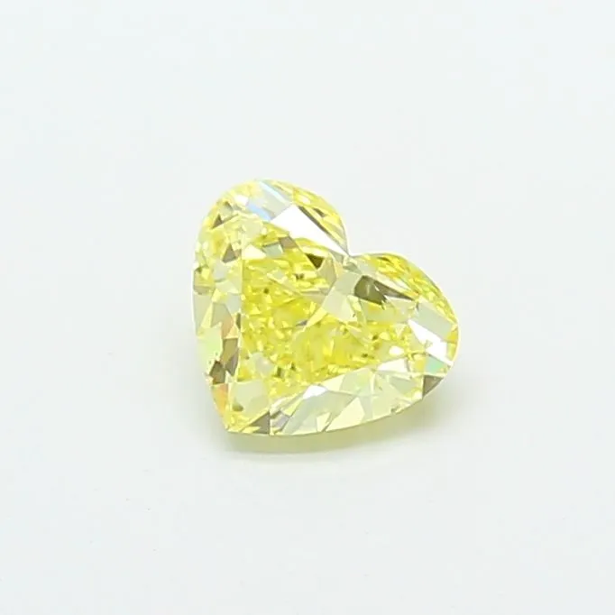 1.01ct HEART Fancy Intense Yellow VS2 Coloured Lab diamond