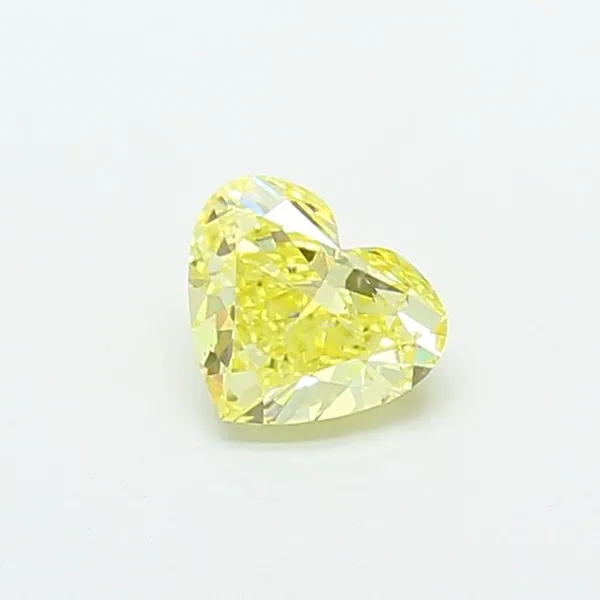 1.01ct HEART Fancy Intense Yellow VS2 Coloured Lab diamond