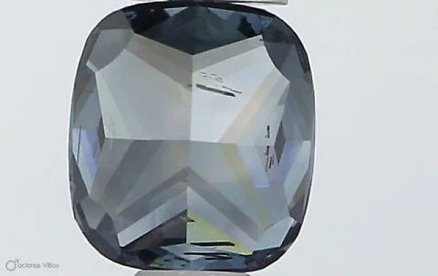 0.51ct CUSHION Fancy Vivid Blue SI2 Coloured Lab diamond