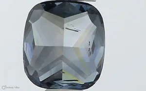 0.51ct CUSHION Fancy Vivid Blue SI2 Coloured Lab diamond