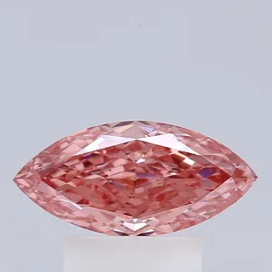 1.05ct MARQUISE Fancy Vivid Pink VVS2 Coloured Lab diamond