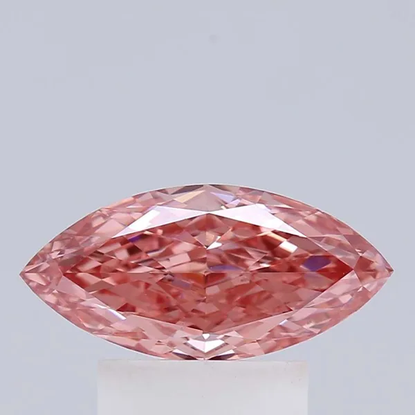 1.05ct MARQUISE Fancy Vivid Pink VVS2 Coloured Lab diamond