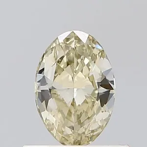 0.53ct OVAL Fancy Light Grayish Yellow VVS2 Coloured Lab diamond