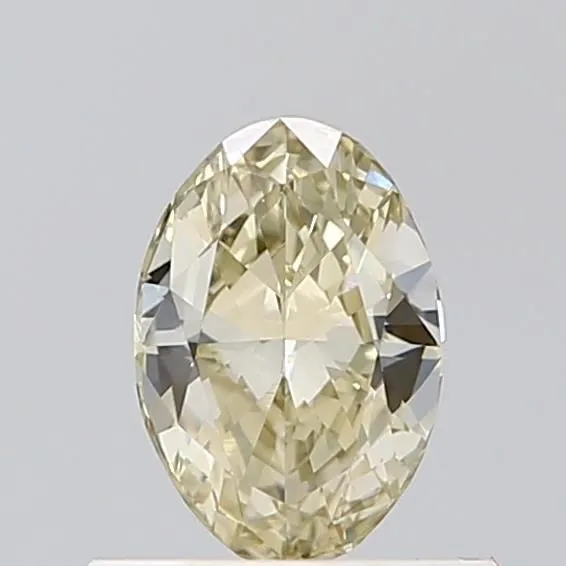 0.53ct OVAL Fancy Light Grayish Yellow VVS2 Coloured Lab diamond