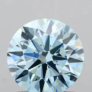 1.01ct ROUND Fancy Vivid Blue VVS2 Coloured Lab diamond