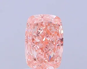 1.34ct CUSHION Fancy Intense Pink VS1 Coloured Lab diamond