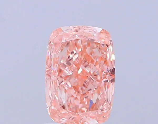 1.34ct CUSHION Fancy Intense Pink VS1 Coloured Lab diamond